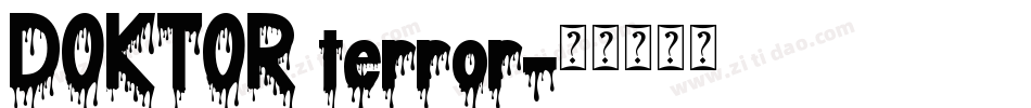 DOKTOR terror字体转换